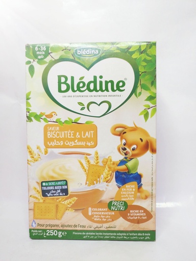 BLEDINE BISCUITEE ET LAIT 250G