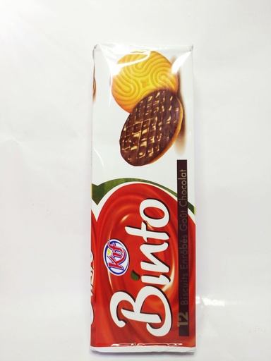 BINTO BISCUITS ENROBES GOUT CHOCOLAT 150G