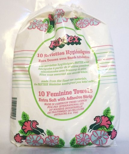 FAYTEX 10 SERVIETTE HYGENIQUES