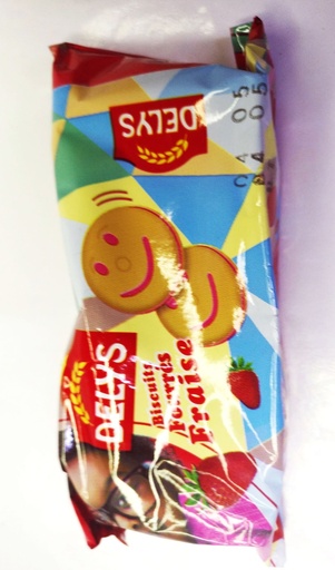 DELYS BISCUIT FOURRE FRAISE 38G