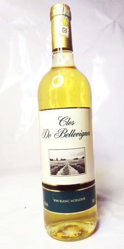 CLOS DE BELLEVIGNES BLANC MOELLEUX 75CL