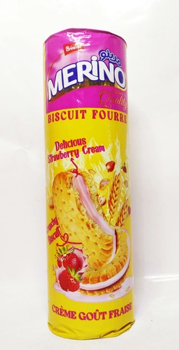 MERINO BISCUIT FOURRE STRAWBERRY 500G
