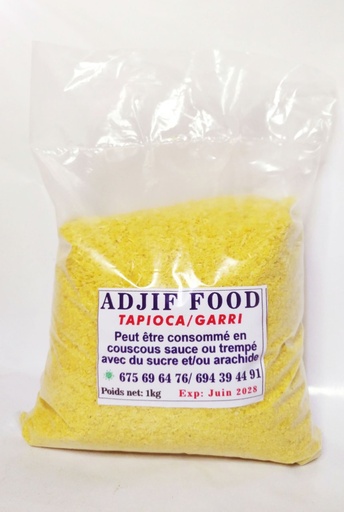 ADJIF FOODS TAPIOCA/ GARI 1KG