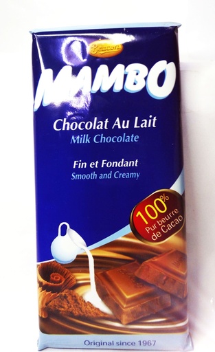 MAMBO AU LAIT FIN ET FONDANT 100G