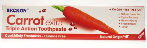 BECKON CARROT EXTRA TRIPPLE ACTION TOOTHPASTE 100ML
